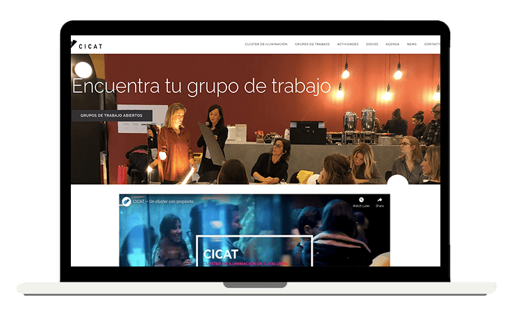 Cicat, Corporate website by Jessica J. Montero