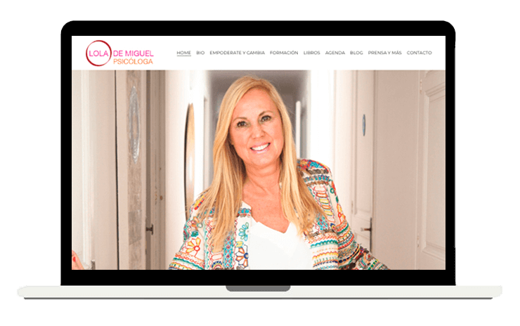 Lola de miguel campos, Personal Brand Website by Jessica J. Montero