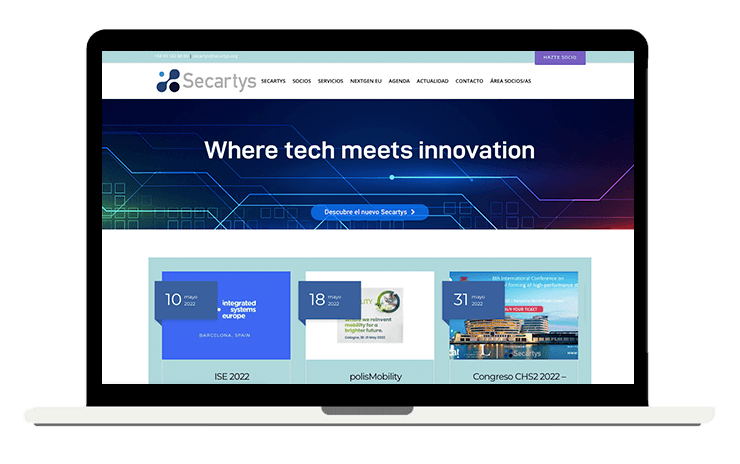 Secartys, Corporate website by Jessica J. Montero