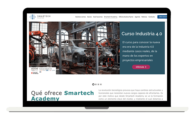 Smartech, Corporate website by Jessica J. Montero