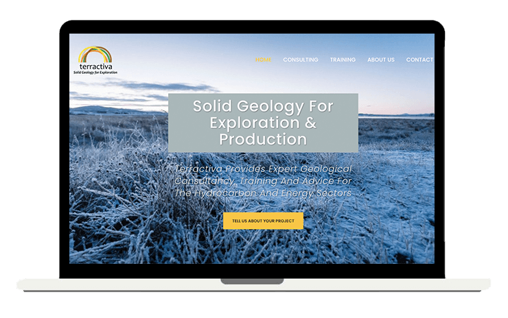 Terractiva, corporate Website by Jessica J. Montero